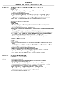 Microsoft word and a bit of knowledge is all you need to edit this resume template. Artificial Intelligence Resume Samples Velvet Jobs