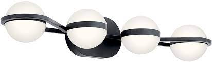 Variety is the spice of light, right? Elan 85093mbk Brettin Modern Matte Black Led 4 Light Vanity Lighting Eln 85093mbk