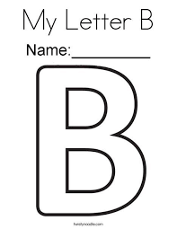 My Letter B Coloring Page Letter B Coloring Pages Letter A Coloring Pages Lettering