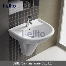 modern design semi pedestal basin for
