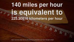 Maybe you would like to learn more about one of these? 140 Mph To Km Hr How Fast Is 140 Miles Per Hour In Kilometers Per Hour Convert