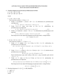 We did not find results for: Kunci Jawaban Uts Anreal 1 Pdf