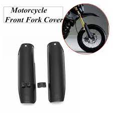 2x Motorcycle Racing Bike Front Fork Leg Guards Cover For 50cc 110cc 125cc 4 Stroke Pit Dirt Bike Black Wish Motorcycle Racing Pit Bike Racing Bikes