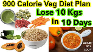 How To Lose Weight Fast 10kg In 10 Days 900 Calorie Veg Diet Plan For Weight Loss Hindi
