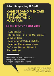 Lihat informasi lowongan kerja mataram terbaru hari ini di mamikos. Lowongan Kerja Tanpa Ijazah Di Lombok