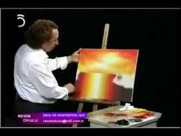 Yagli Boya Resim Gun Batimi Part 1 Youtube Painting Videos Videos Painting