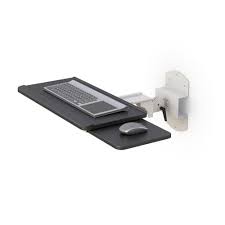 Sit stand keyboard tray, height adjustable under desk keyboard and mouse drawer, full motion standing design with 13.4 inches of vertical adjustment, 26.5 in wide platform 4.1 out of 5 stars 249 $114.99 $ 114. Wall Mounted Foldable Keyboard And Mouse Tray Afcindustries Com