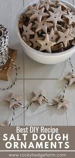 How To Make Salt Dough Ornaments Food Ornaments Christmas Kids Crafts Gifts Salt Dough