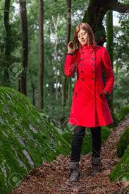 Manteau Rouge Femme Hiver