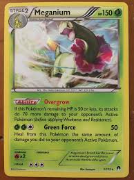 This card's story is very unique, it started as a meganium that the very talented artist nefarious painted creations each card starts as a standard pokemon card. Meganium 3 122 Rare Holo X 4 Pokemon Tcg Xy Breakpoint Pokemon Individual Cards Toys Hobbies