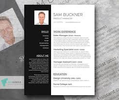 Many free word resume templates online come with shady advertisements. Free Modern Two Tone Cv Resume Template In Minimal Style In Microsoft Creativebooster