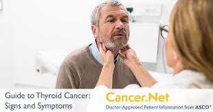 Thyroid cancer is cancer of the thyroid gland, which is a small gland in the neck. Thyroid Cancer Symptoms And Signs Cancer Net