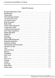 Details About 2013 2017 Kawasaki Ninja Ex300 Motorcycle Service Manual By Cyclepedia