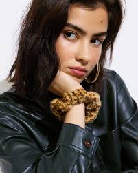 OLIVER BONAS Carolina Faux Fur Leopard Print Hair Scrunchie in Brown