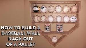 Easy Weekend Project How To Build A Baseball Wall Rack From A Pallet Home Plate Style Youtube