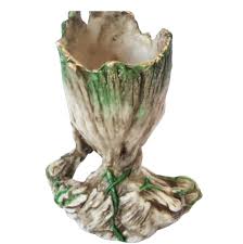 Groot Baby O Pensador 15cm Em Resina Vaso De Plantas Porta Caneta Bonecos Marvel Resina