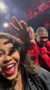 A time was had last night thanks to Usher Baby!! Husband said aht  aht!😩🤣🤣🤣 #Usher Eric McClendon