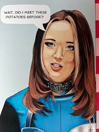 Fern Brady, Wait, Have I Met These Potatoes Before? Taskmaster, Art Print,  Wall art.