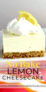 No Bake Lemon Cheesecake Squares Easy Cheesecake Recipes Easy No Bake Cheesecake New Year S Desserts