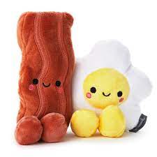 Better Together Bacon And Eggs Magnetic Plush 6 25 In 2021 Food Pillows Cute Stuffed Animals Cute Pillows