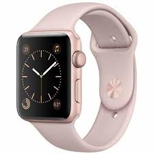 Buy Apple Watch Series 2 Mq142 42mm Rose Gold Aluminum Case With Pink Sand Sport Band Online Lulu Hypermarket Qatar