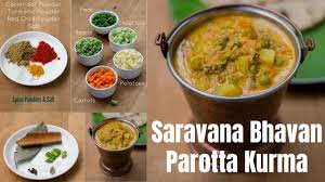 Hotel Saravana Bhavan Style Parotta Kurma Recipe Youtube