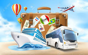Travel trailer weights relative to rvs or motorhomes are often the reason people go for them. Time To Travel Poster Vector Best Tours Promotion Travelling And Tourism Banner With Vintage Travel Bag Suitcase On Sand Cruise Ship Tourist Bus On Sky Background With Air Balloons Airplane Royalty Free