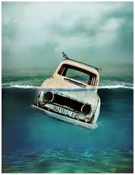 car sinking in water by kingsol04