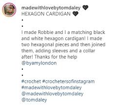 Be it for kids, funny, devotional, or inspirational christian stories; Tom Daley Crochets Black And White Hexagon Cardigans For Him And His Two Year Old Son Robert Ray Daily Mail Online