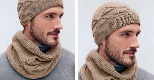 Browse free knitting patterns for hats, caps, stockings, & winter wear. Stylish Knitted Men S Hat And Cowl Free Knitting Pattern