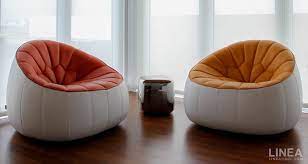 ottoman by ligne roset modern lobby seating bedroom seating area bean bag chair