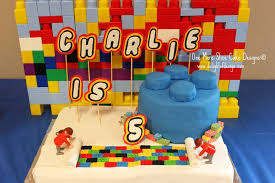Birthday Party Decoration Ideas For 5 Year Old Boy Lego Cake By One More Slice Cake Designs Lego Cake Lego Birthday Cake Birthday