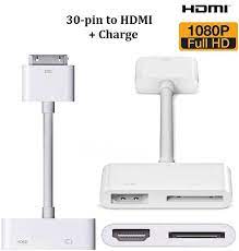 Amazon.co.jp: 30ピン-HDMI ドック-HDMI TV AVケーブルアダプター ビデオコンバーター + 充電 | IOS 9.3対応  | 延長プロジェクター テレビ モニター : Electronics
