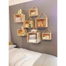Black laminate five level black asymmetric floating wall shelf. Brown Mdf Wooden Wall Mounted Shelves Rs 6000 Piece Rraha Enterprises Id 21781235148