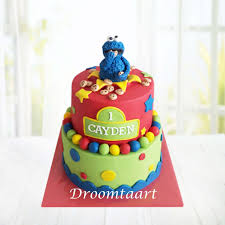 Sesamstraat Taart Koekiemonster 2 Droomtaart
