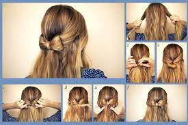 Between getting the kids (and yourself) dressed, feeding everyone a delicious breakfast casserole, and making sure the backpacks and lunches are properly packed, your little girl's hairstyle often takes a backseat.let's be honest, some days it's a miracle that it even gets brushed at all. Diy Cute Hair Bow Bow Long Hair How To Diy Hair Hairstyles Hair Tutorials Easy Hairstyles Bow Hairstyle Thick Hair Styles Hair Styles
