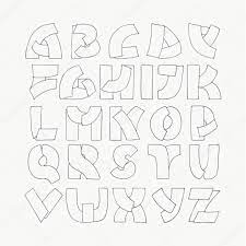 Which you need depends on what you're writing. 2d Hand Drawn Alphabet Letters From A To Z In Simple Outline Style Decorative Calligraphy Font Good For Writing Quotes And Titles Parts Of Letters Overlap Each Other Monochrome Letters Collection