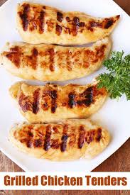 An Easy Recipe For Very Tasty Grilled Chicken Tenders Marinated In An Olive Oil Honey Grilled Chicken Tenders Grilled Chicken Recipes Chicken Tender Recipes