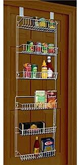 Use it in the bathroom to store small appliances, toiletries, hand towels or. Smilingtree Storage Dynamics 5 Foot Over The Door Rack Organizer Kitchen Pantry Spice Shelf Kitchen Organizer Door Buy Online In Aruba At Aruba Desertcart Com Productid 54685234