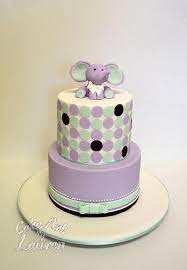 Baby Elephant Baby Shower Cake Cake By Lauren Cakesdecor