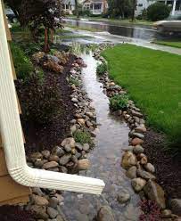 Use Rain In Your Advantage And Make Stream Backyard Backyard Landscaping Front Yard Landscaping