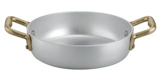 Ottinetti 1566012 Brushed Aluminum Sauteuse Pan With Copper Handles 12cm 4 7 Inch Awesome Product Click The Imag Copper Handles Brushed Aluminum Aluminum