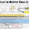 When the rows we want to delete are selected then we can right click and choose delete from the menu. 1