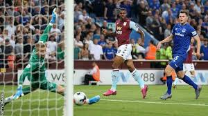 Watch key action from villa park clash. Aston Villa 2 0 Everton Wesley Anwar El Ghazi On Target For Hosts Bbc Sport