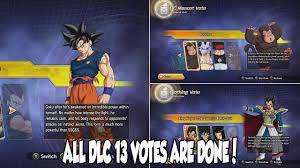 The universe 2 and universe 11 battle outfits will come to the game as paid dlc. Xenoverse 2 All Dlc 13 Votes Are Finally Finished Youtube