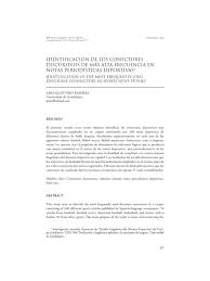 en in this paper, we present the syntactic features that characterize sports headlines in six online newspapers. Conectores A Menos Que Pdf Oracion Linguistica Palabra