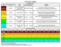 Heart Rate Chart Heart Rate Zones Chest Workout Routine