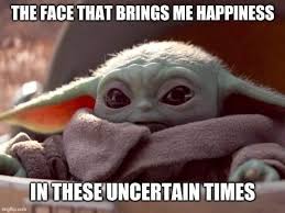 Look At This Widdle Face Yoda Funny Yoda Meme Yoda