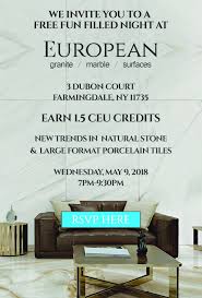 European granite of long island, inc. Ids Long Island Meeting Event Information