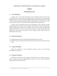 Contoh laporan karya ilmiah remaja ini merupakan laporan hasil penelitian yang dilakukan terhadap upet tanaman kluwih sebagai bahan obat nyamuk. Proposal Penelitian Tanaman Cabai